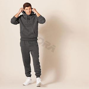 Sweat à capuche thermique polyvalent pour hommes pull en polaire douce couche chaude et légère tenue Streetwear prête pour décontracté quotidien en plein air - Product Image 2