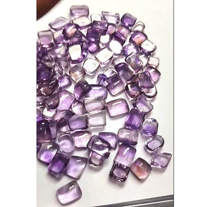 พลอยอะเมทิสต์ทรงหลังเบี้ยสีฟ้าธรรมชาติขนาด8x6มม. ถึง14x14มม. 2460ชิ้นทรงวงรีทรง5040cts - Product Image 3