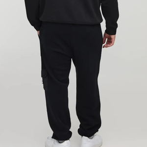 OEM Street Wear Custom Washed heavy GSM Blank French Terry Men's Pants <b>oversized</b> <b>Jogger</b> Black Sweatpants for Men - Product Image 2