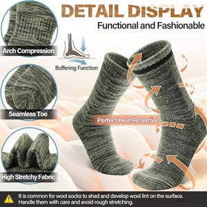 Calcetines de Invierno para Hombre de Alta Calidad 2026, Diseño de Dibujos Animados, Cómodos, Ecológicos, Transpirables, de Secado Rápido, para Uso Deportivo - Product Image 5