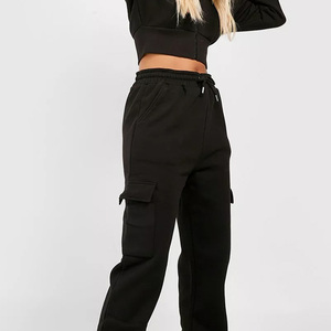 Chándales recortados para mujer de la mejor calidad, diseño personalizado, conjuntos cortos de Color sólido transpirable para invierno, precio barato - Product Image 5