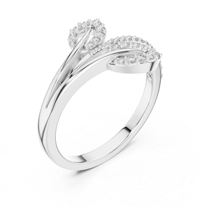 Anillo de Diamantes Cultivados en Laboratorio de Oro Amarillo de 14K para Mujer |   Ropa de Lujo para Bodas y Oficina |   Diamante Cultivado Nuevo Chapado en Oro con Certificación IGI - Product Image 4