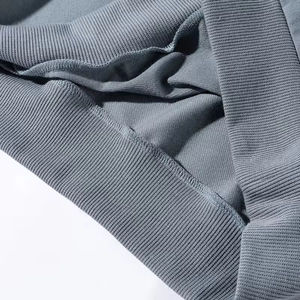 Nouveau style sweats à col rond uni coton hommes surdimensionné à manches longues pulls décontractés sweats à capuche - Product Image 5