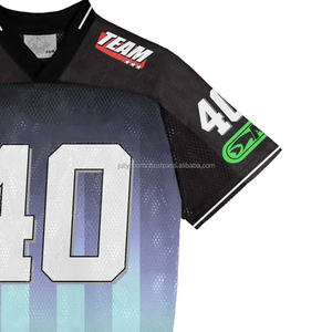 Unisex 100% Cotton Mesh Soccer Uniform Loose Fit Printed Fashion Football Jersey Men's T-Shirt Teamwear Sports <b>Kit</b> - Product Image 3