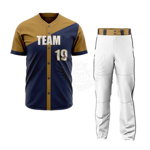 Uniforme de béisbol de poliéster de alta calidad más vendido para adultos, conjuntos lisos ligeros y deportivos - Product Image 1
