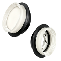 Plafonnier encastré LED moderne Gx53 IP44 avec boîtier anti-éblouissement en alliage d'aluminium blanc et noir