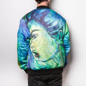 Blouson aviateur en nylon/coton personnalisé de haute qualité pour hommes toile tissu col montant à capuche imperméable marque privée écologique - Product Image 6