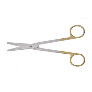 Tijeras de disección quirúrgicas de acero inoxidable medio doradas al por mayor, herramienta médica de hueso nasal con punta afilada y mango recto - Product Image 6