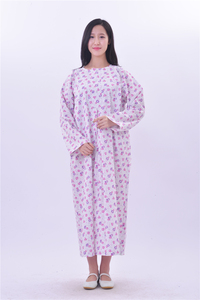 Junlong Robe d'isolement jetable avec SMS à manches courtes Robe de patient 35gsm 40gsm 100Pcs Carton pour patient à l'hôpital - Product Image 2