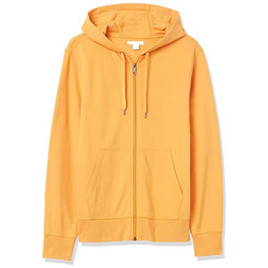 Sweat à capuche zippé premium pour homme, couleur orange rouille |   Veste à capuche en molleton de coton épais |   Vêtement de rue urbain personnalisé à étiquette privée - Product Image 1
