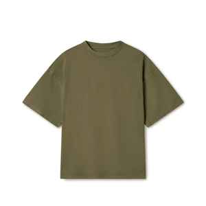 เสื้อยืดผู้ชายสไตล์วินเทจ แขนสั้น ทรงโอเวอร์ไซส์ ผ้าถัก 100% คอตตอน ล้างสีแบบ Acid Wash ป้องกันรอยยับ ดีไซน์ทันสมัย ขายส่งสำหรับฤดูร้อน - Product Image 1