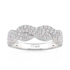 Jeulia Adjustable Gold Plated Children's Religious Eternity Wedding Band <b>Ring</b> - Product Image 3