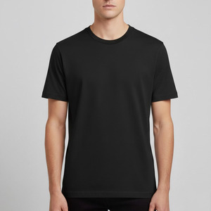 T-shirt basique en coton lavé décontracté pour homme, fabriqué au Vietnam, 100% coton - Product Image 1