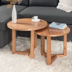 Hermosa mesa auxiliar de madera rústica para casas inspiradas en granjas con acabado duradero y opciones de almacenamiento clásicas - Product Image 1