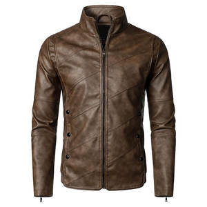 Vestes de bombardier en peau de vache pour hommes à la mode de High Street enduites pour l'hiver Logo personnalisé Position avant col montant quantité minimale de commande bas - Product Image 4