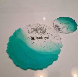 Bandeja de Resina Hecha a Mano, Vajilla Premium, Bandeja para Servir en Fiestas, Decoración del Hogar y Regalos, Tradebyd - Product Image 3