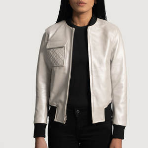 <b>Top</b> Trendy Wear Long Sleeved <b>Women</b> <b>Leather</b> Jacket Premium Quality Durable Wash <b>Women</b> <b>Leather</b> Jacket - Product Image 3