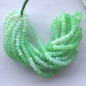 4mm 6mm 8mm 10mm Naturel Ombre Chrysoprase Vert Opale Lisse Rondelle Gemme Perles Brin pour la Fabrication de Bijoux Collier Bracelet - Product Image 3
