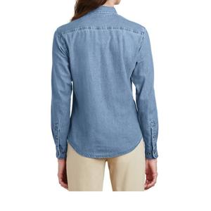 2025 modelo de actualización Camisa vaquera para mujer primavera y otoño nueva camisa holgada de manga larga con doble bolsillo que combina con todo informal de BD - Product Image 4