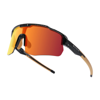 Lunettes de soleil de sport UV Motionview à la mode avec monture bleu marine lunettes de mode en plein air polarisées pour spécialisées pour l'extérieur