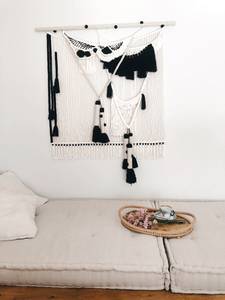 Directo de fábrica 100% algodón hecho a mano bohemio arte de la pared decoración macramé tapices - Product Image 6