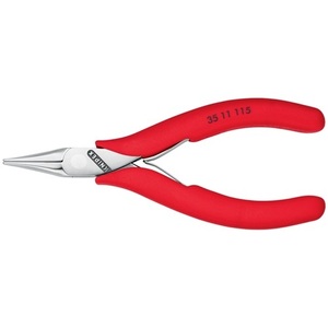 Pince électronique KNIPEX, longueur totale 115 mm, mâchoires plates, type 1, revêtement plastique, outil d'atelier - Product Image 4