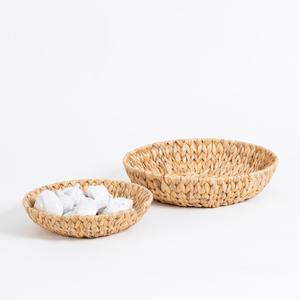 Vente en gros Vietnam Bol à fruits écologique en jacinthe d'eau tissé à la main Bol et plateau - Product Image 3