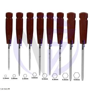Destornillador de Cabeza Hexagonal de Acero Inoxidable Más Vendido, Mango de Madera, Tamaño Personalizado de 1.5 mm, Instrumento de Cirugía Ortopédica Veterinaria - Product Image 6
