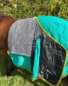 Couverture de cheval respirante de qualité supérieure avec cache-cou amovible, tissu Ripstop, pour la protection contre le soleil et les mouches en été - Product Image 3