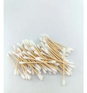 Bâtonnets de coton écologiques à double tête lisses, 100 unités, pour usage clinique, prix en gros - Product Image 6