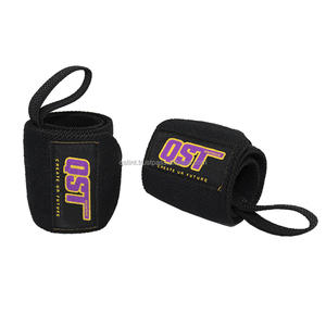 Ceinture de levier d'entraînement de gymnastique en cuir de 13mm avec la dernière conception QST International Figure 8 sangles d'entraînement boucle de pouce enveloppes de poignet - Product Image 2