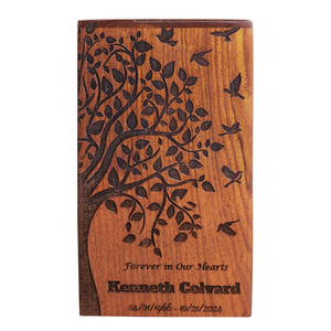 Caja de madera personalizada para cenizas humanas Caja de urna de cremación y ataúd de entierro Recuerdos conmemorativos para cenizas humanas - Product Image 6