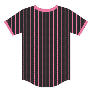 <b>Black</b> Legacy Pullover Baseball Jersey Greek Sorority Apparel Womens <b>Pink</b> <b>and</b> Green College Sisterhood Mesh T <b>Shirt</b> Greek Wear - Product Image 2