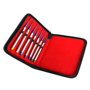 Surtechs Implant Surgery PDL Luxating Root Elevators kit Instrumentos quirúrgicos dentales Titanium Coated Set - Product Image 4
