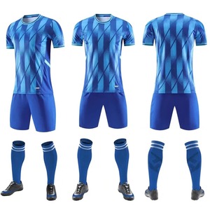 เสื้อเจอร์ซีย์ฟุตบอล2024ใหม่ชุดเสื้อวอร์มสำหรับเด็กชุดเสื้อฟุตบอลของเด็กผู้ชายชุดกีฬาแบบไม่มีลาย - Product Image 2