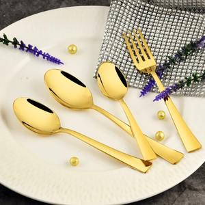 Ensemble de couverts plaqués or miroir, couverts de qualité supérieure pour la maison, la cuisine, les dîners, les fêtes, les restaurants raffinés en Inde - Product Image 2