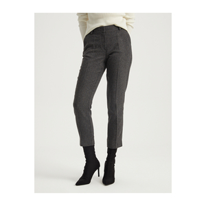 Women's <b>Slim</b> Cut Wool Blend Trousers - Product Image 1