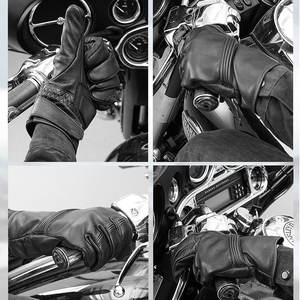 Precio al por mayor Guantes de moto ligeros Guantes de moto negros de secado rápido teñidos para hombres - Product Image 6