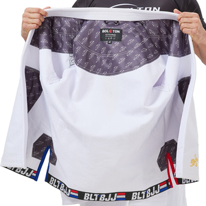 زي الجيو جيتسو البرازيلي المخصص (BJJ) - بدلات جيو جيتسو بنسيج اللؤلؤ 450 جرام للمتر المربع، طباعة تصعيد حراري (Sublimated) - كيمونو جيو جيتسو (Gis) - Product Image 2