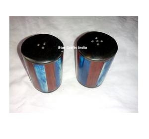 Juego de Salero y Pimentero de Cuerno Estilo Vintage, Accesorios de Cocina, Botellas de Especias de Cuerno con Soporte para el Hogar, Gran Venta - Product Image 2