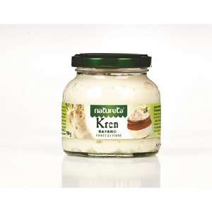 Salsa de rábano picante Natureta Spicy 190g (Kren) en frasco de vidrio refrigerado - Product Image 1