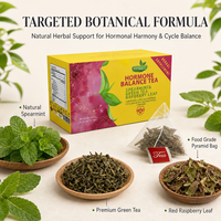 Thé personnalisé à base de feuilles de framboisier rouge pour l'équilibre hormonal des femmes, complément alimentaire, thé aux herbes