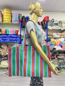 Bolsas Grandes Reutilizables Ecológicas de Nailon Reciclado con Cierre, Impresión Offset, Bolsas de Plástico Sostenibles Hechas en India, Suministro al por Mayor para Lavandería - Product Image 4