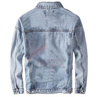 Jaket Jeans Denim Vintage Pria Model Terbaru Grosir Terlaris Ramah Lingkungan Bernapas 100% Katun Jaket Musim Dingin