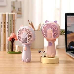Mini <b>Air</b> <b>Cooler</b> <b>Fan</b> Portable Electric <b>Fan</b> With Cat Design For Home And Outdoor Use - Product Image 2