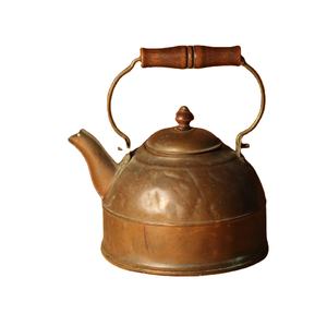 Hervidor de cobre con precio de fábrica directo al por mayor para calentar el agua Hervidor de té de cobre con mango de madera a los mejores precios - Product Image 1