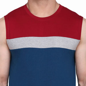 Chemises sans manches multicolores de haute qualité pour hommes, vêtements de sport Slim Fit avec logo et étiquette personnalisés et emballage personnalisé - Product Image 5