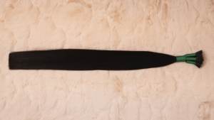 ผมต่อเนื้อผมมนุษย์ผมคนอินเดียแท้ผมต่อแบบอินเดียสีดำธรรมชาติสองชั้นขนาด22นิ้ว - Product Image 2