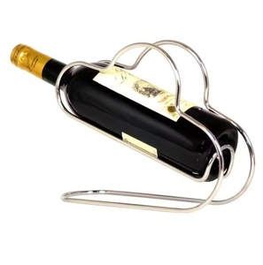 Botellas de almacenamiento múltiple, estante de vino de pie estable dorado de Metal de hierro para el hogar y el Club, soporte para botella de champán de vino - Product Image 4