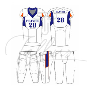 Uniforme de Fútbol Americano Personalizado de 12 Paneles, Calidad Única, 100% Poliéster, Corto, Unisex, para Adultos, Anti-UV, Secado Rápido, Venta al Por Mayor - Product Image 2